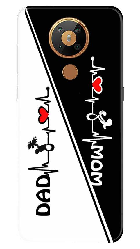 Love Mom Dad Mobile Back Case for Nokia 5.3 (Design - 385) Love Mom Dad Mobile Back Case for Nokia 5.3 (Design - 385)