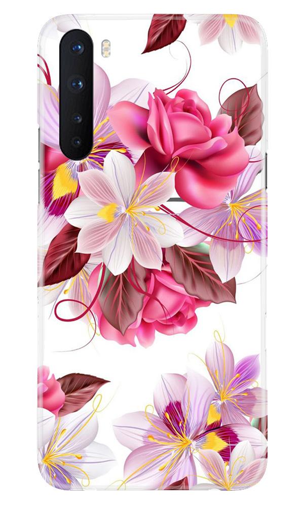 Beautiful flowers Mobile Back Case for OnePlus Nord (Design - 23) Beautiful flowers Case for OnePlus Nord