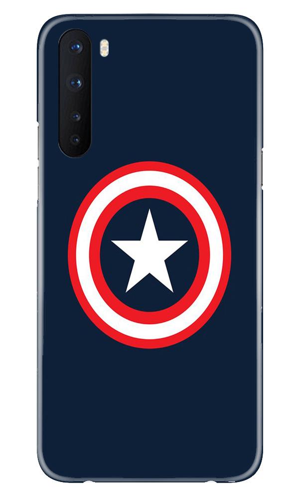 Captain America Mobile Back Case for OnePlus Nord (Design - 42) Captain America Case for OnePlus Nord