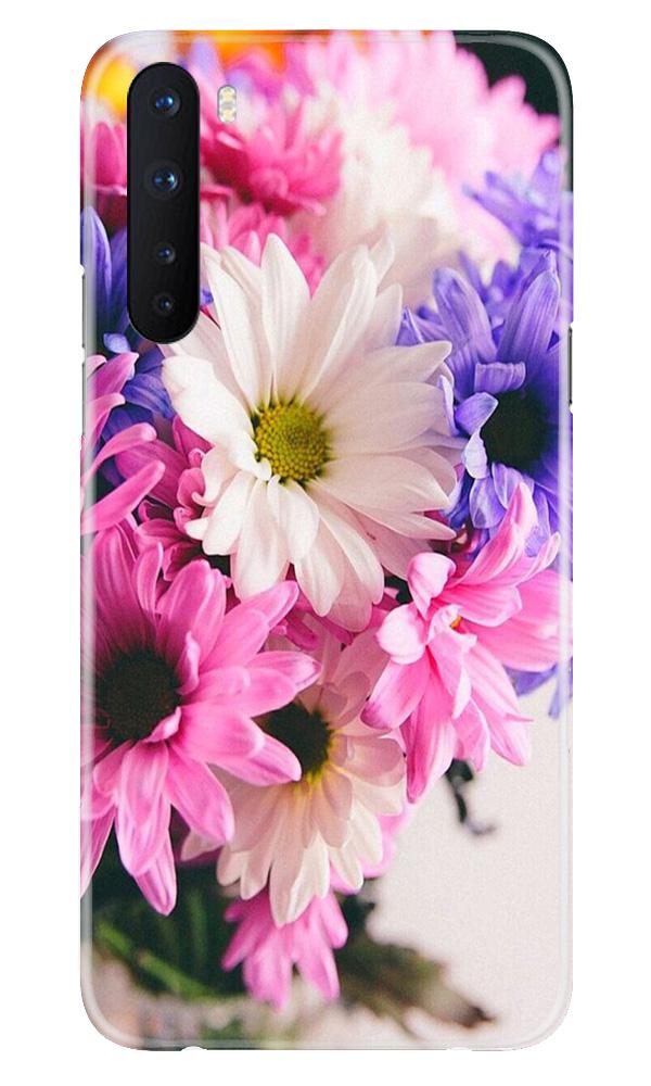 Coloful Daisy Mobile Back Case for OnePlus Nord (Design - 73) Coloful Daisy Case for OnePlus Nord