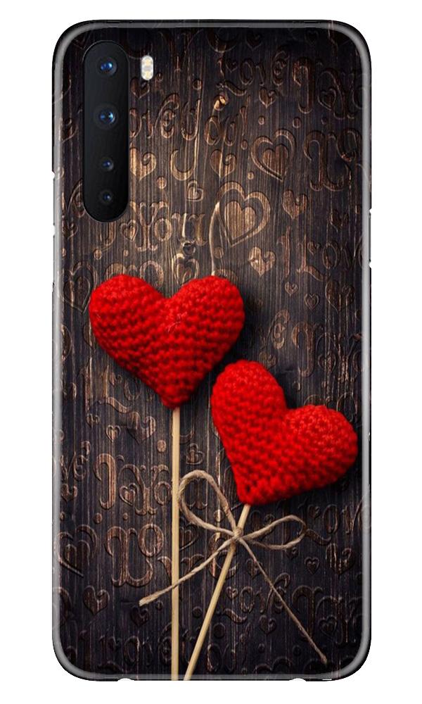 Red Hearts Mobile Back Case for OnePlus Nord (Design - 80) Red Hearts Case for OnePlus Nord