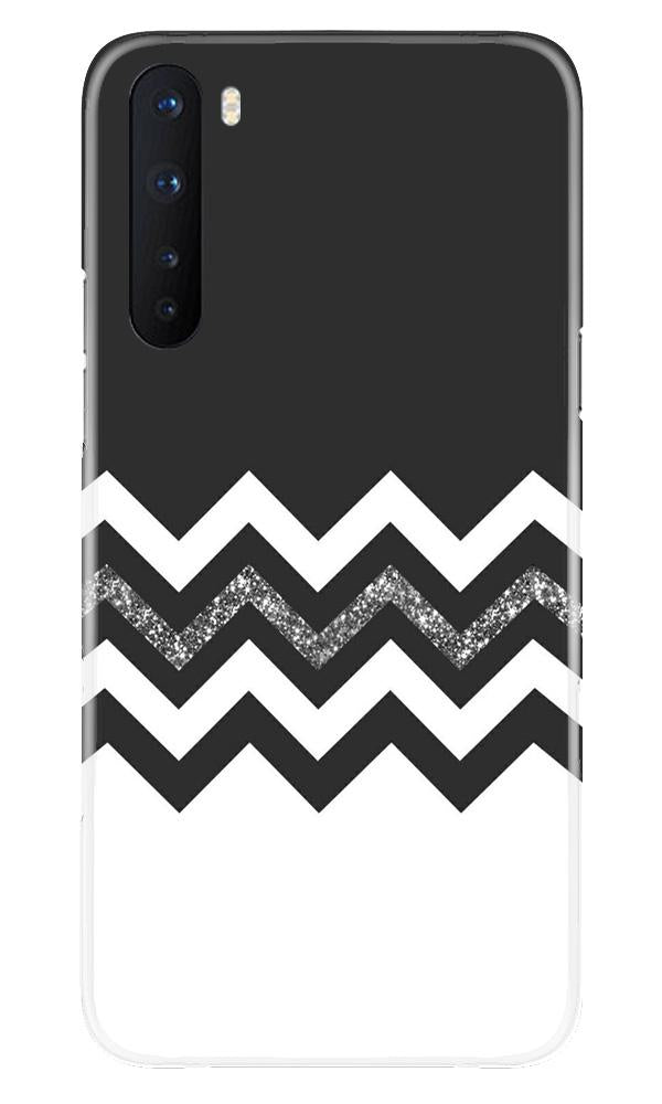 Black white Pattern2Mobile Back Case for OnePlus Nord (Design - 83) Black white Pattern2Case for OnePlus Nord