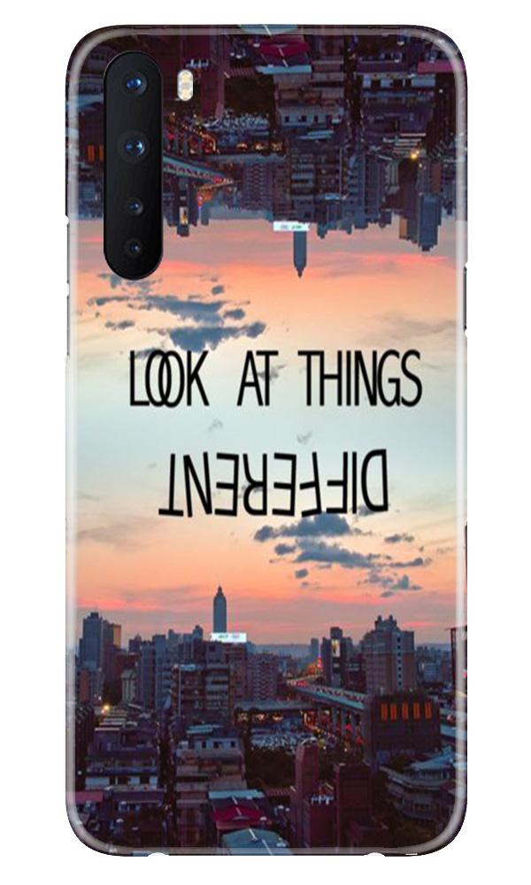 Look at things different Mobile Back Case for OnePlus Nord (Design - 99) Look at things different Case for OnePlus Nord