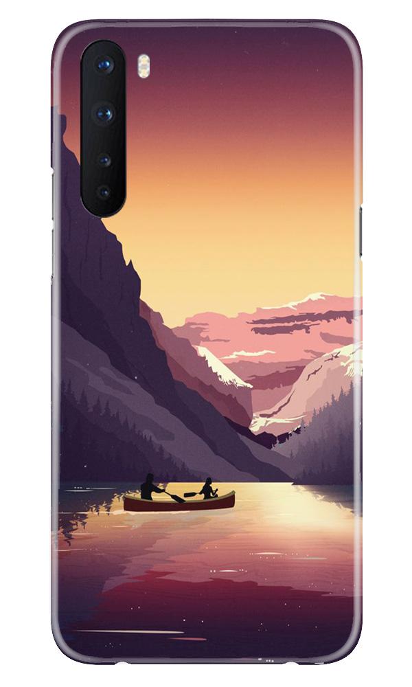 Mountains Boat Mobile Back Case for OnePlus Nord (Design - 181) Mountains Boat Case for OnePlus Nord (Design - 181)