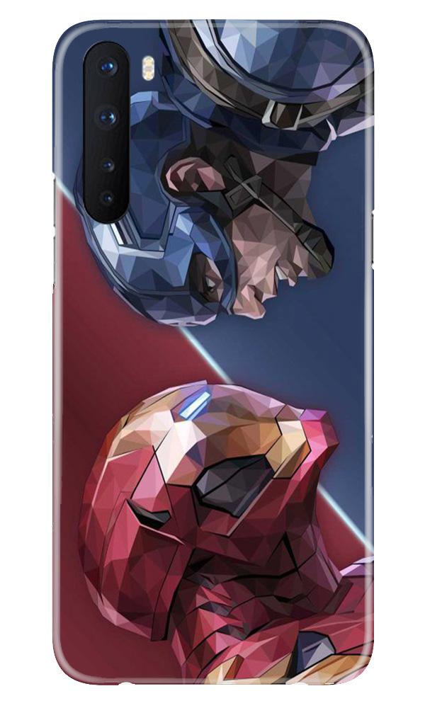 Ironman Captain America Mobile Back Case for OnePlus Nord (Design - 245) Ironman Captain America Case for OnePlus Nord (Design No. 245)