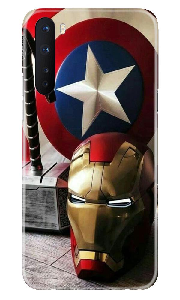 Ironman Captain America Mobile Back Case for OnePlus Nord (Design - 254) Ironman Captain America Case for OnePlus Nord (Design No. 254)