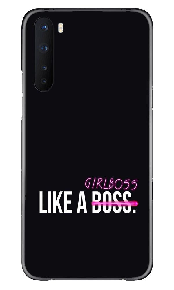 Like a Girl Boss Mobile Back Case for OnePlus Nord (Design - 265) Like a Girl Boss Case for OnePlus Nord (Design No. 265)