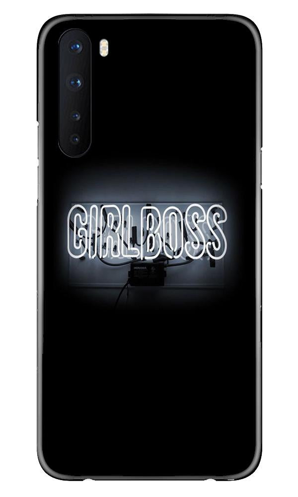 Girl Boss Black Mobile Back Case for OnePlus Nord (Design - 268) Girl Boss Black Case for OnePlus Nord (Design No. 268)