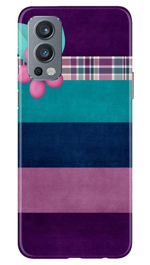 Purple Blue Mobile Back Case for OnePlus Nord 2 5G (Design - 37) Purple Blue Case for OnePlus Nord 2 5G