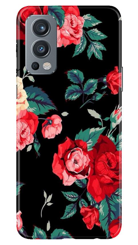 Red Rose2 Mobile Back Case for OnePlus Nord 2 5G (Design - 81) Red Rose2 Case for OnePlus Nord 2 5G