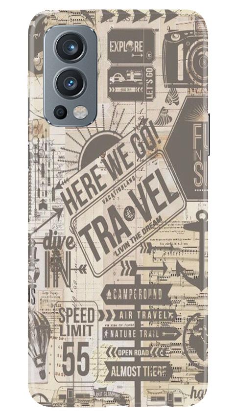 Travel Mobile Back Case for OnePlus Nord 2 5G (Design - 104) Travel Case for OnePlus Nord 2 5G (Design - 104)