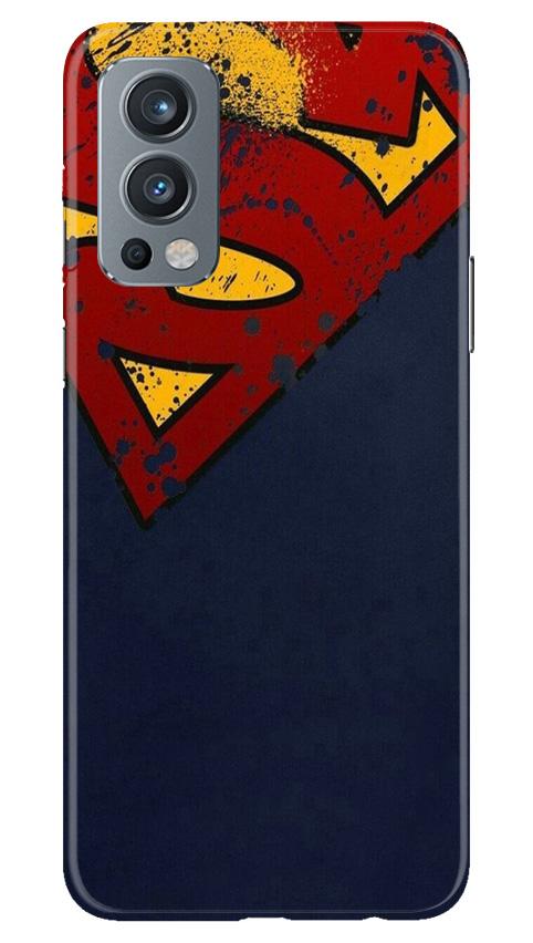 Superman Superhero Mobile Back Case for OnePlus Nord 2 5G (Design - 125) Superman Superhero Case for OnePlus Nord 2 5G (Design - 125)