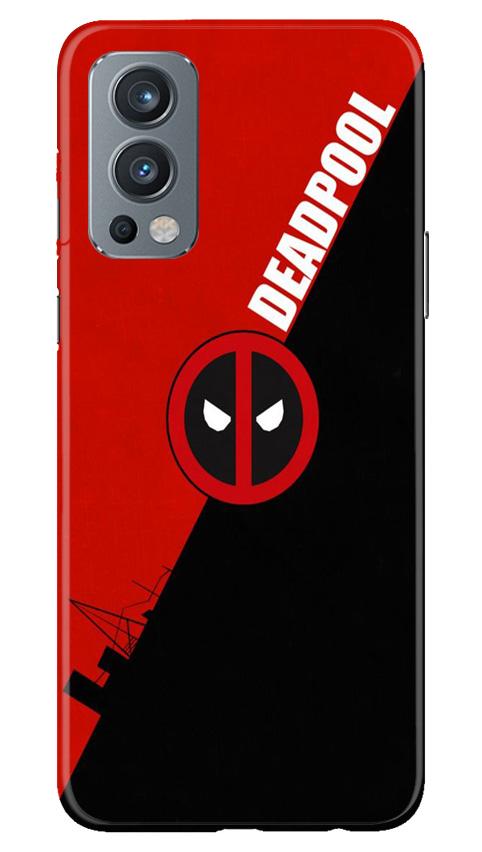 Deadpool Mobile Back Case for OnePlus Nord 2 5G (Design - 248) Deadpool Case for OnePlus Nord 2 5G (Design No. 248)