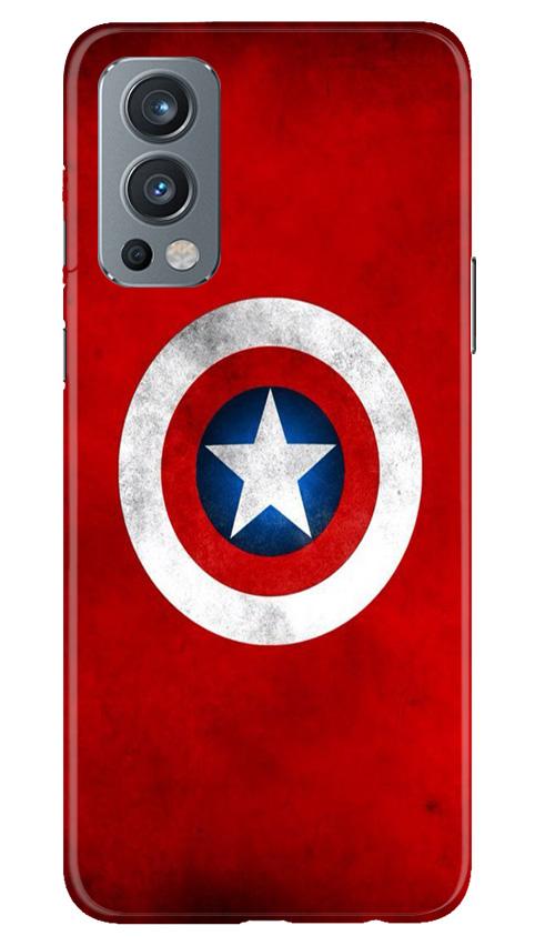 Captain America Mobile Back Case for OnePlus Nord 2 5G (Design - 249) Captain America Case for OnePlus Nord 2 5G (Design No. 249)