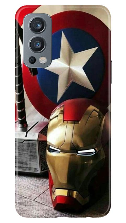 Ironman Captain America Mobile Back Case for OnePlus Nord 2 5G (Design - 254) Ironman Captain America Case for OnePlus Nord 2 5G (Design No. 254)