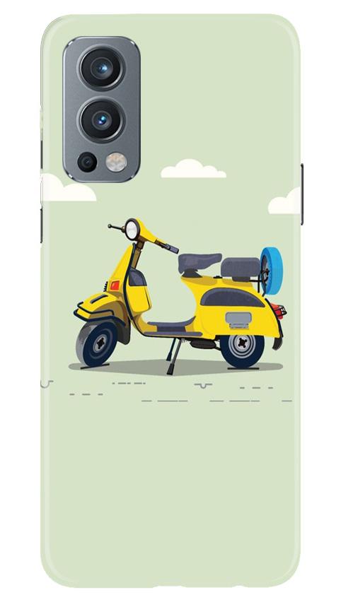 Vintage Scooter Mobile Back Case for OnePlus Nord 2 5G (Design - 260) Vintage Scooter Case for OnePlus Nord 2 5G (Design No. 260)