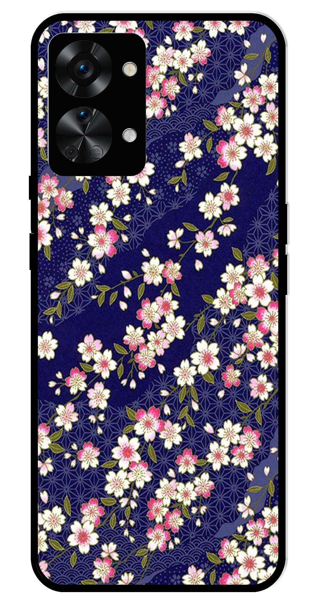 Flower Design Metal Mobile Case for OnePlus Nord 2T 5G Flower Design Metal Mobile Case for OnePlus Nord 2T 5G