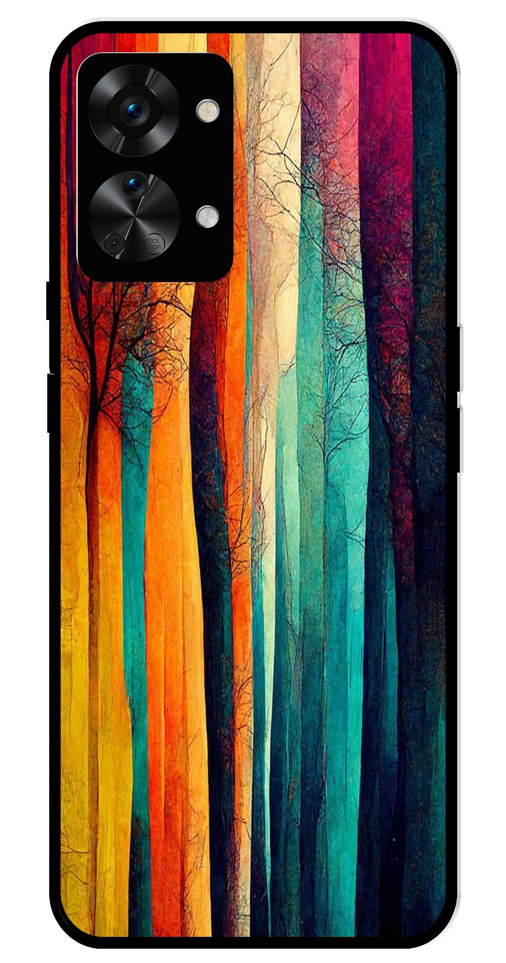 Modern Art Colorful Metal Mobile Case for OnePlus Nord 2T 5G Modern Art Colorful Metal Mobile Case for OnePlus Nord 2T 5G