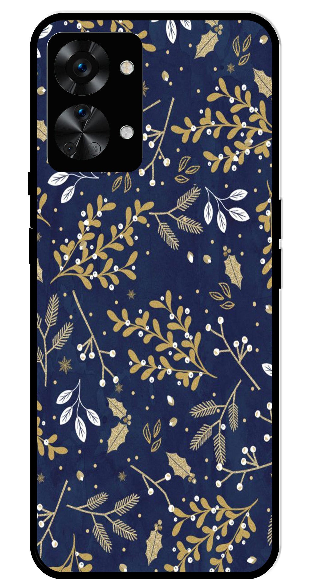 Floral Pattern Metal Mobile Case for OnePlus Nord 2T 5G Floral Pattern Metal Mobile Case for OnePlus Nord 2T 5G