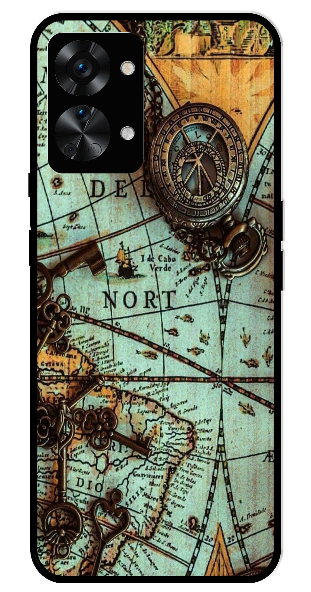 Map Design Metal Mobile Case for OnePlus Nord 2T 5G Map Design Metal Mobile Case for OnePlus Nord 2T 5G