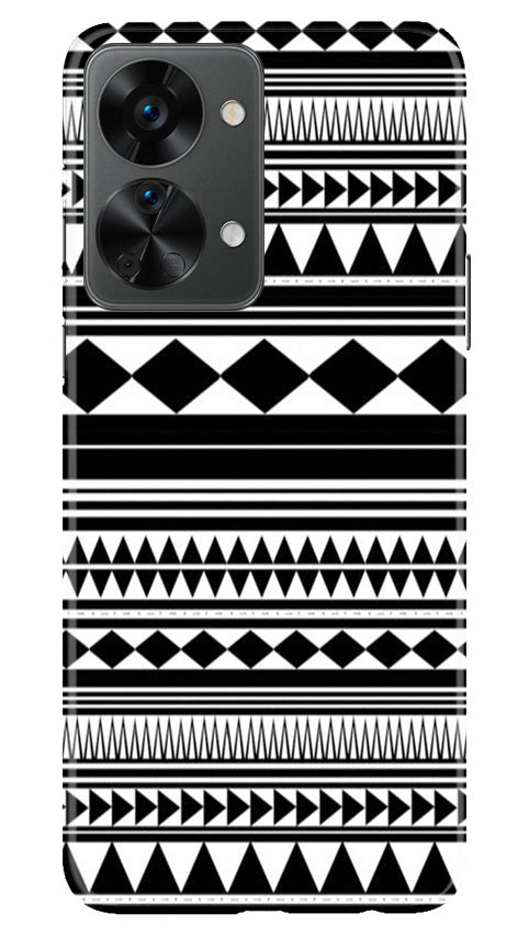 Black white Pattern Mobile Back Case for OnePlus Nord 2T 5G (Design - 5) Black white Pattern Case for OnePlus Nord 2T 5G