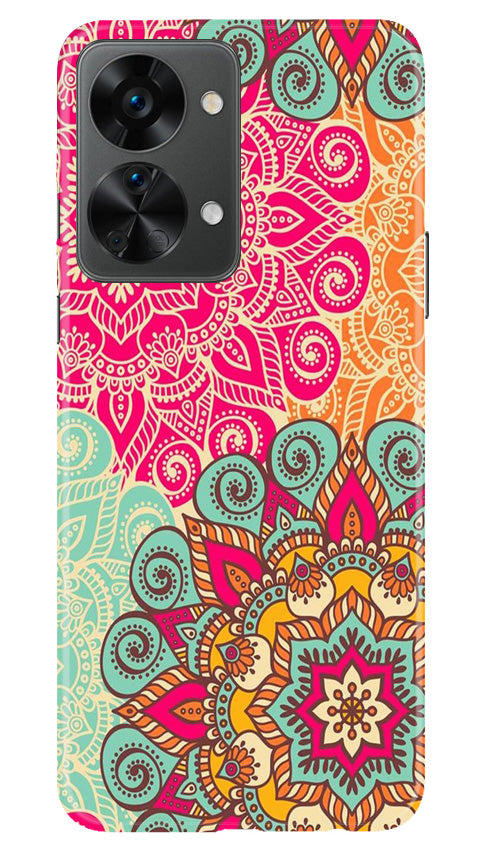 Rangoli art Mobile Back Case for OnePlus Nord 2T 5G (Design - 6) Rangoli art Case for OnePlus Nord 2T 5G