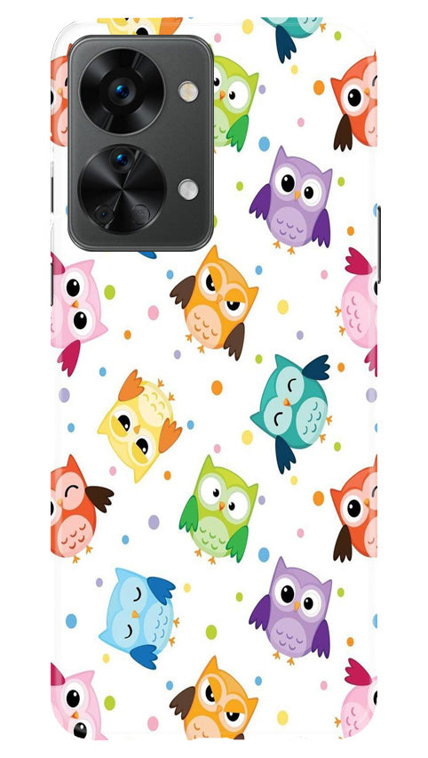 Owl Baground Pattern shore Mobile Back Case for OnePlus Nord 2T 5G (Design - 13) Owl Baground Pattern shore Case for OnePlus Nord 2T 5G