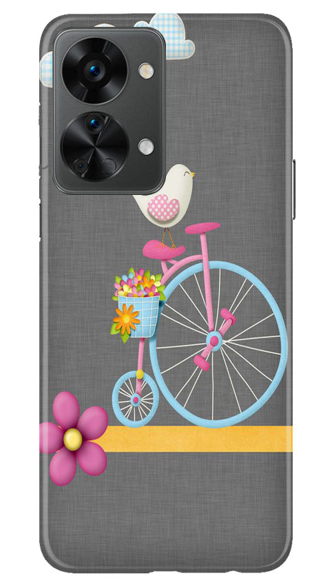 Sparron with cycle Mobile Back Case for OnePlus Nord 2T 5G (Design - 34) Sparron with cycle Case for OnePlus Nord 2T 5G