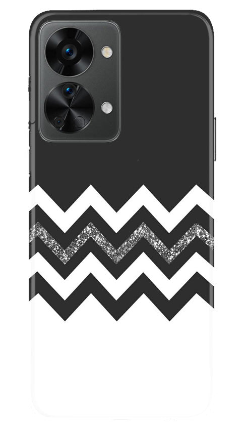 Black white Pattern2Mobile Back Case for OnePlus Nord 2T 5G (Design - 83) Black white Pattern2Case for OnePlus Nord 2T 5G