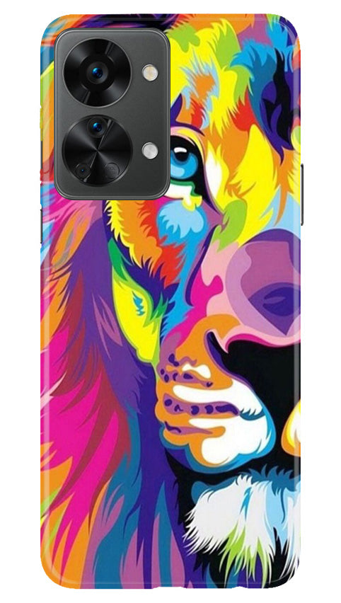 Colorful Lion Mobile Back Case for OnePlus Nord 2T 5G (Design - 110) Colorful Lion Case for OnePlus Nord 2T 5G (Design - 110)