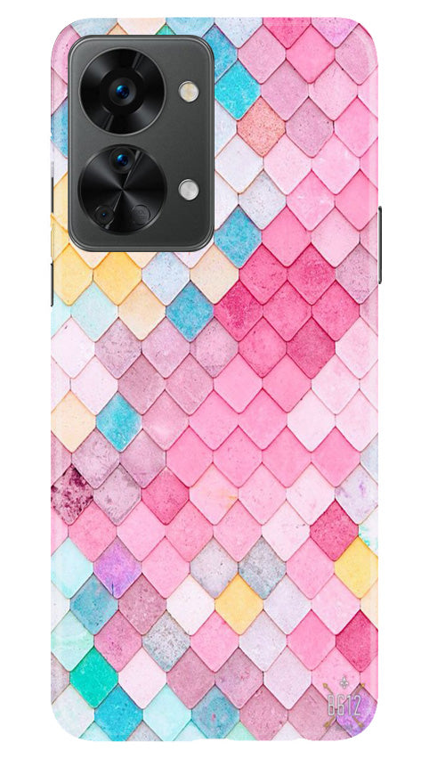 Pink Pattern Mobile Back Case for OnePlus Nord 2T 5G (Design - 184) Pink Pattern Case for OnePlus Nord 2T 5G (Design No. 184)
