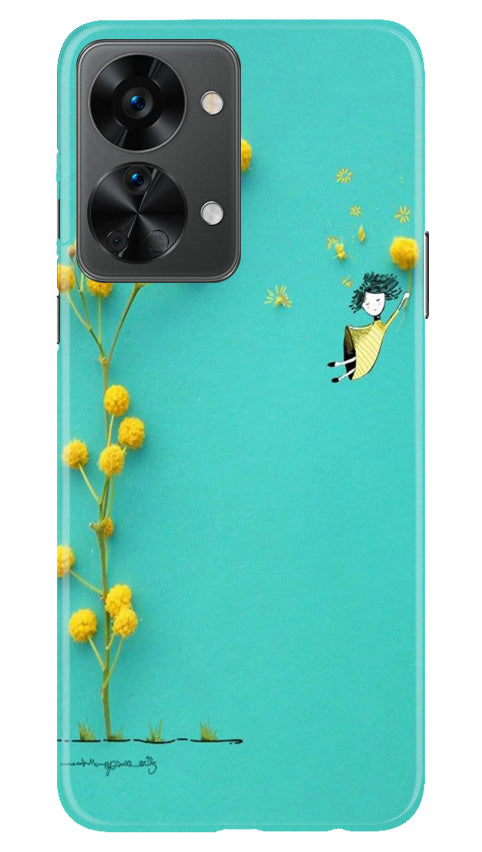 Flowers Girl Mobile Back Case for OnePlus Nord 2T 5G (Design - 185) Flowers Girl Case for OnePlus Nord 2T 5G (Design No. 185)