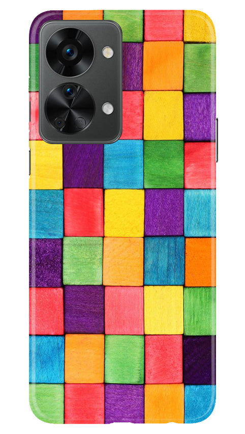 Colorful Square Mobile Back Case for OnePlus Nord 2T 5G (Design - 187) Colorful Square Case for OnePlus Nord 2T 5G (Design No. 187)