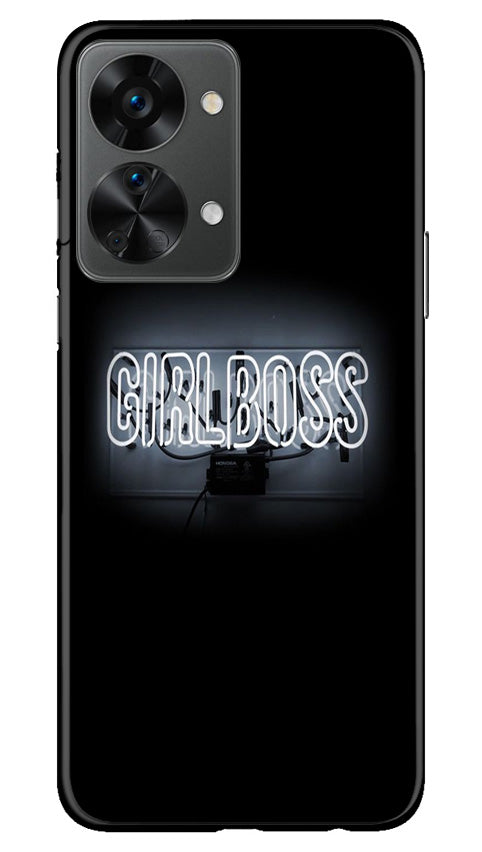 Girl Boss Black Mobile Back Case for OnePlus Nord 2T 5G (Design - 237) Girl Boss Black Case for OnePlus Nord 2T 5G (Design No. 237)
