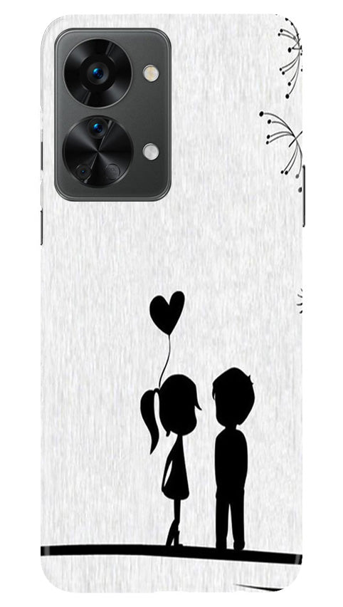 Cute Kid Couple Mobile Back Case for OnePlus Nord 2T 5G (Design - 252) Cute Kid Couple Case for OnePlus Nord 2T 5G (Design No. 252)