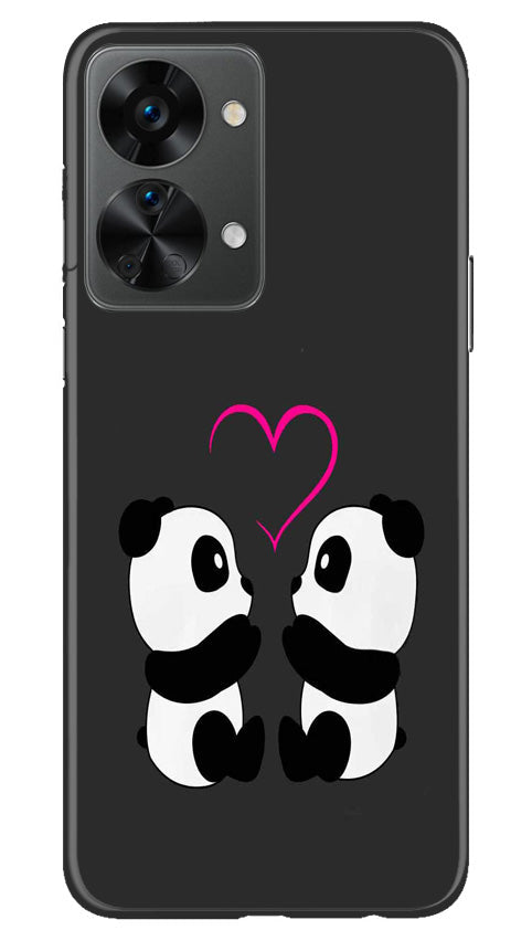 Panda Love Mobile Back Case for OnePlus Nord 2T 5G (Design - 355) Panda Love Mobile Back Case for OnePlus Nord 2T 5G (Design - 355)