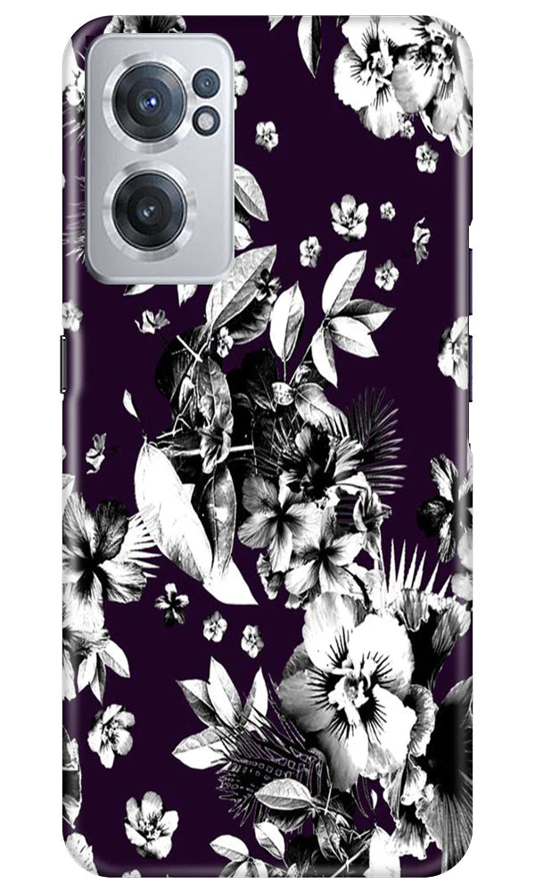 white flowers Mobile Back Case for OnePlus Nord CE 2 5G (Design - 7) white flowers Case for OnePlus Nord CE 2 5G