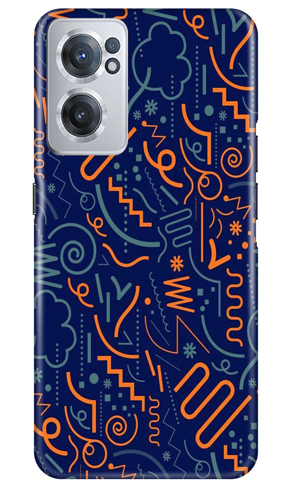 Line Art Baground Mobile Back Case for OnePlus Nord CE 2 5G (Design - 26) Line Art Baground Case for OnePlus Nord CE 2 5G