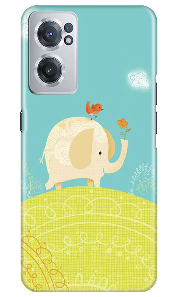 Elephant Painting Mobile Back Case for OnePlus Nord CE 2 5G (Design - 46) Elephant Painting Case for OnePlus Nord CE 2 5G