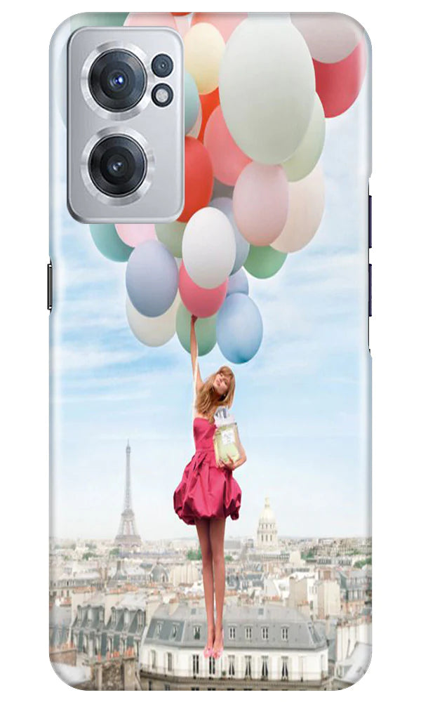 Girl with Baloon Mobile Back Case for OnePlus Nord CE 2 5G (Design - 84) Girl with Baloon Case for OnePlus Nord CE 2 5G