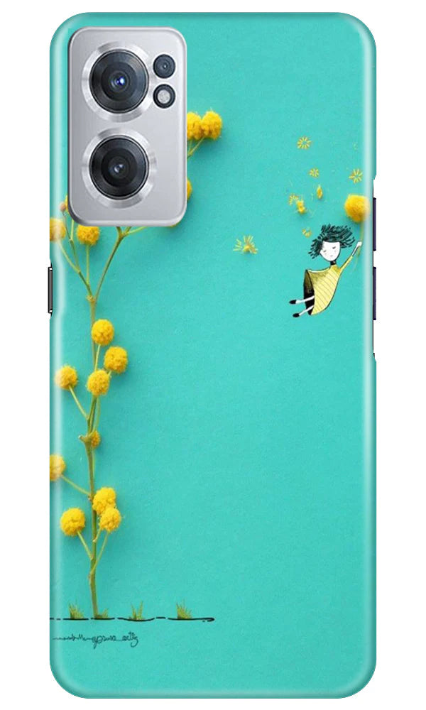Flowers Girl Mobile Back Case for OnePlus Nord CE 2 5G (Design - 185) Flowers Girl Case for OnePlus Nord CE 2 5G (Design No. 185)