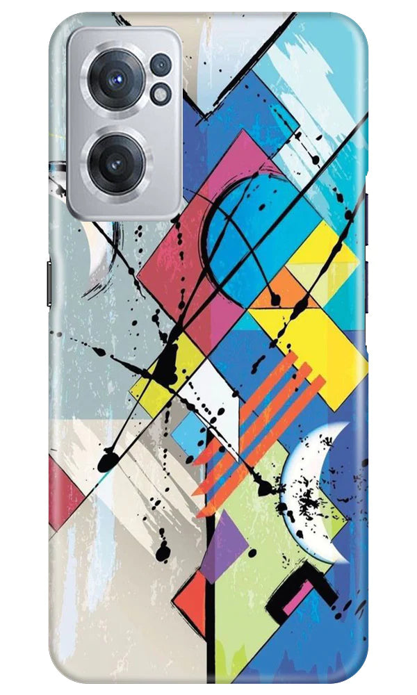Modern Art Mobile Back Case for OnePlus Nord CE 2 5G (Design - 204) Modern Art Case for OnePlus Nord CE 2 5G (Design No. 204)