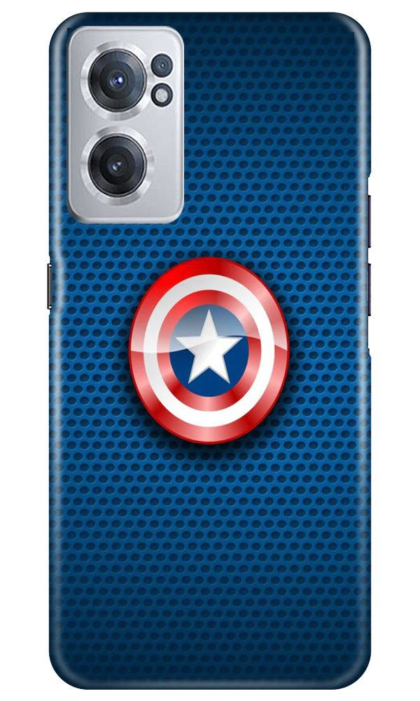 Captain America Shield Mobile Back Case for OnePlus Nord CE 2 5G (Design - 222) Captain America Shield Case for OnePlus Nord CE 2 5G (Design No. 222)