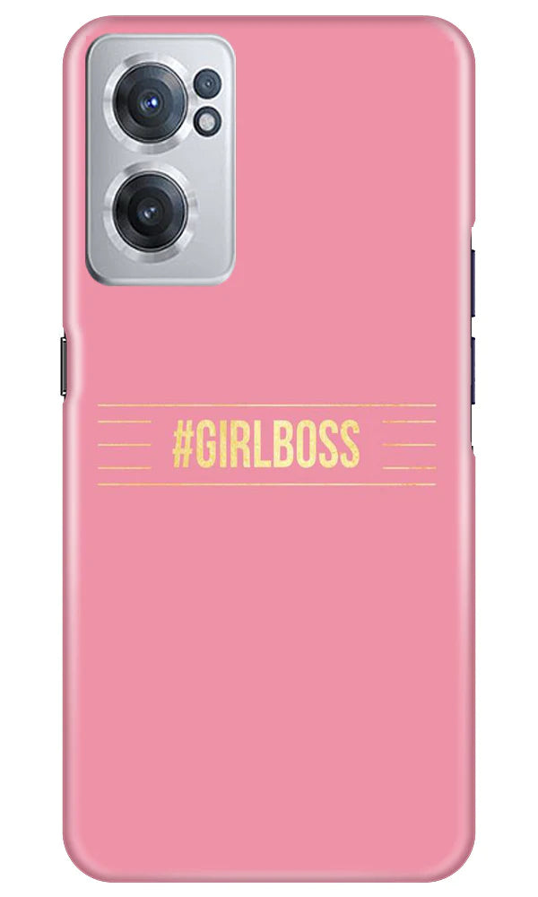 Girl Boss Pink Mobile Back Case for OnePlus Nord CE 2 5G (Design - 232) Girl Boss Pink Case for OnePlus Nord CE 2 5G (Design No. 232)