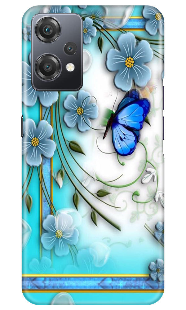 Blue Butterfly Mobile Back Case for OnePlus Nord CE 2 Lite 5G (Design - 21) Blue Butterfly Case for OnePlus Nord CE 2 Lite 5G