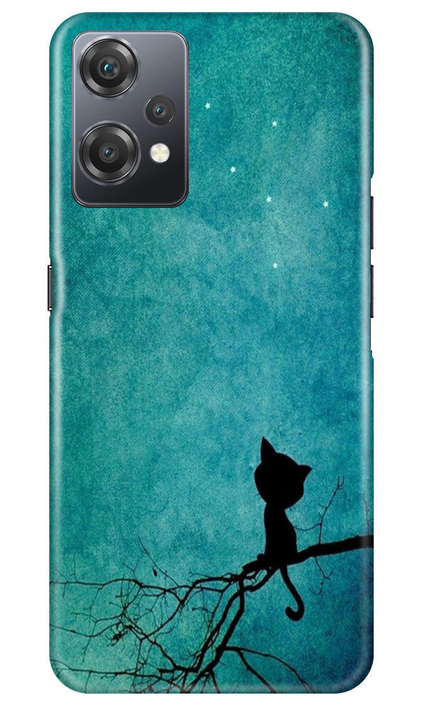 Moon cat Mobile Back Case for OnePlus Nord CE 2 Lite 5G (Design - 70) Moon cat Case for OnePlus Nord CE 2 Lite 5G