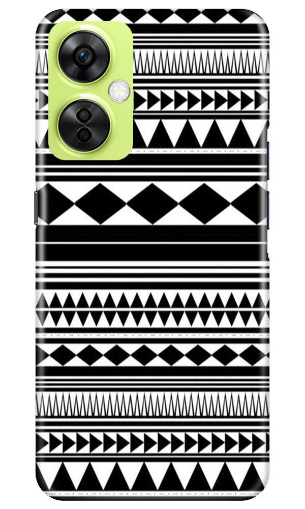 Black white Pattern Mobile Back Case for OnePlus Nord CE 3 Lite 5G (Design - 5) Black white Pattern Case for OnePlus Nord CE 3 Lite 5G