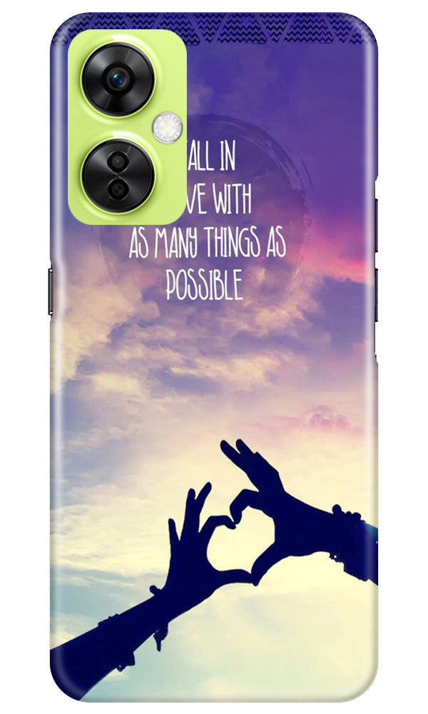 Fall in love Mobile Back Case for OnePlus Nord CE 3 Lite 5G (Design - 50) Fall in love Case for OnePlus Nord CE 3 Lite 5G
