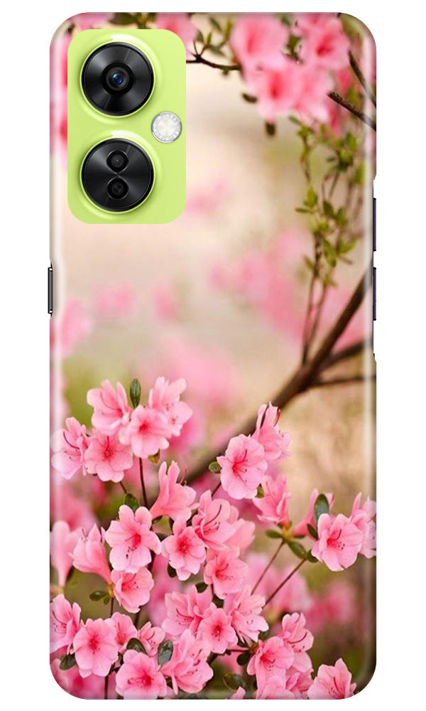 Pink flowers Mobile Back Case for OnePlus Nord CE 3 Lite 5G (Design - 69) Pink flowers Case for OnePlus Nord CE 3 Lite 5G