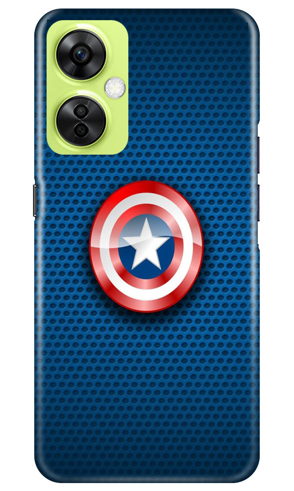 Captain America Shield Mobile Back Case for OnePlus Nord CE 3 Lite 5G (Design - 222) Captain America Shield Case for OnePlus Nord CE 3 Lite 5G (Design No. 222)